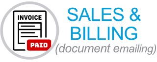 Sales and Billing with support for e-mailing of Documents